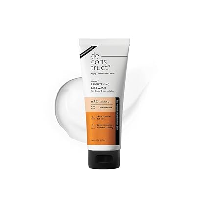 Deconstruct Vitamin C Brightening Face Wash, Brightens & Fades Dark Spots -100ml